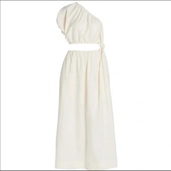 Farm Rio Off-White One Shoulder Dress - Picture 6 of 6